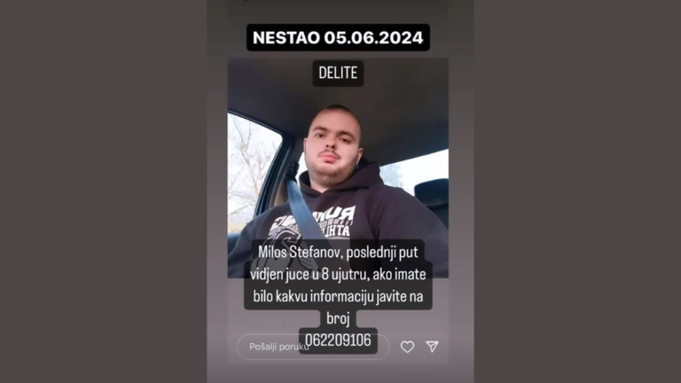 Nestao Miloš (27): Otac ga poslednji put video kako izlazi iz kuće i tad mu se gubi svaki trag
